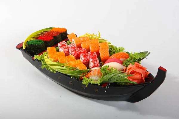 Sushi Ciemnym Tle — Zdjęcie stockowe
