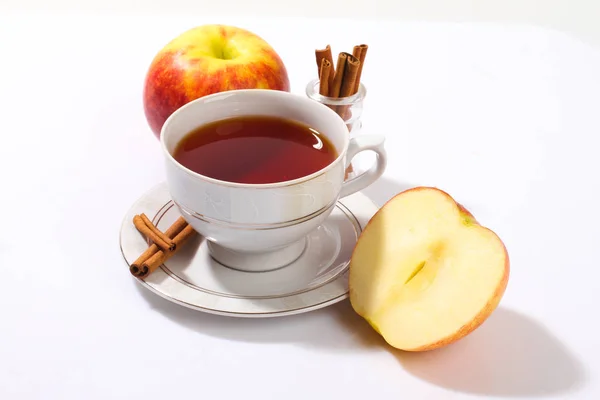 Drinks Fruit Tea White Background — Stock Photo, Image