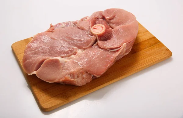 Pedaços Carne Fresca Crua — Fotografia de Stock