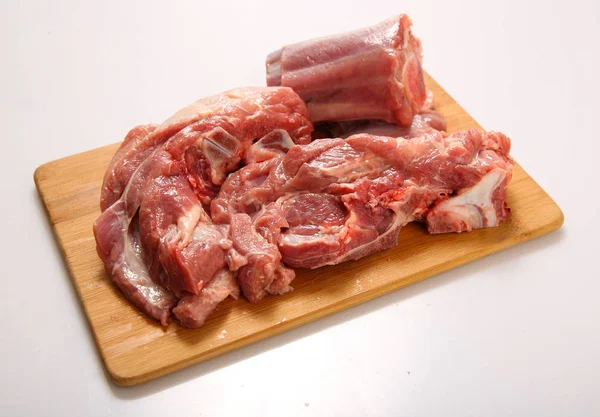 Pedaços Carne Fresca Crua — Fotografia de Stock