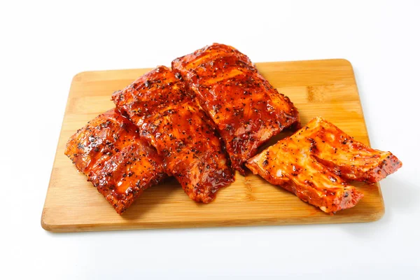 Pieces Beef Barbecue Marinade — Stock Photo, Image