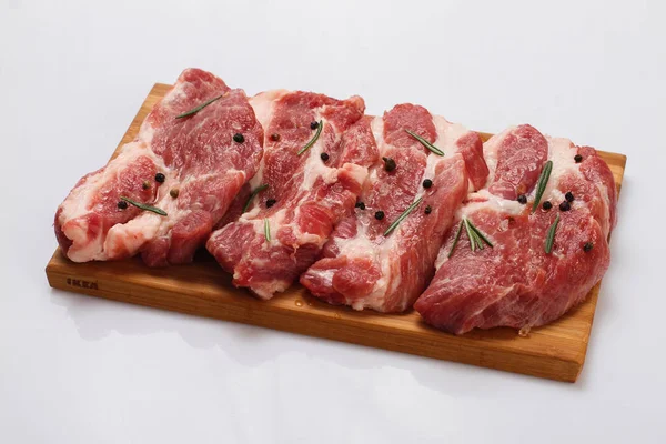 Stukken Van Rundvlees Voor Het Frituren — Stockfoto