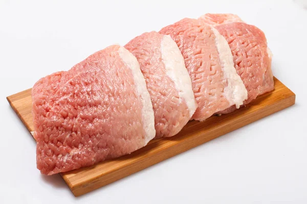 Pedaços Carne Bovino Bifes Para Churrasco — Fotografia de Stock