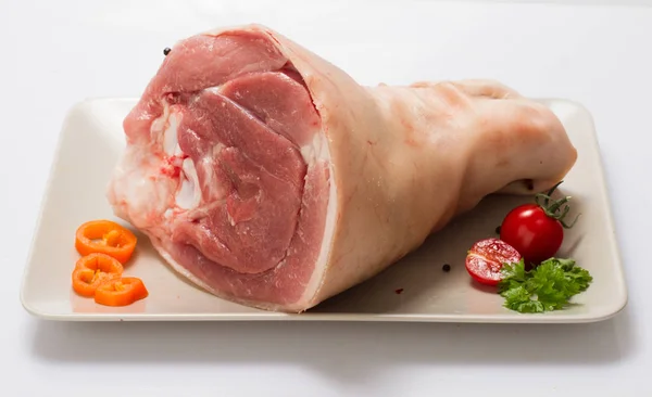 Carne Maiale Prosciutto Verdure — Foto Stock