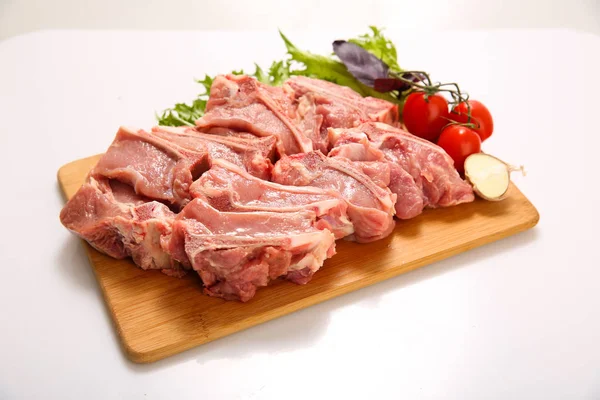 Raw Meat Fresh Vegetables — Stock Photo, Image