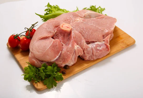 Carne Crua Com Legumes Frescos — Fotografia de Stock