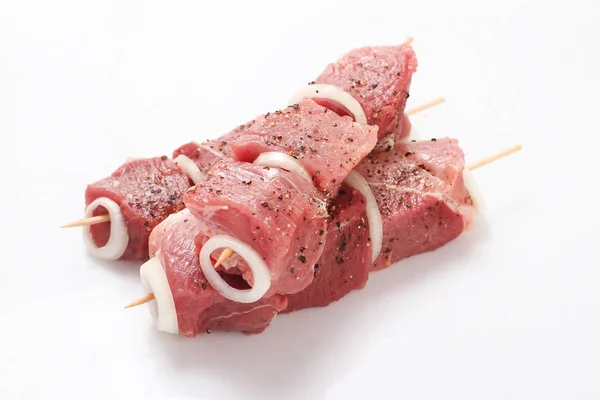 Raw Marinated Meat Grill — Stock Photo, Image