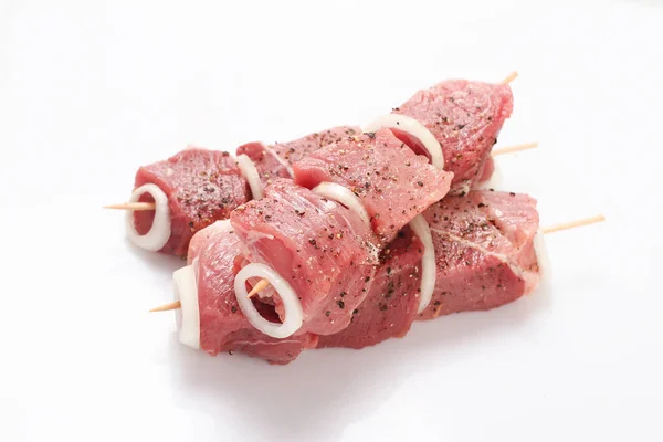 Raw Marinated Meat Grill — Stock Photo, Image