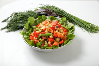 Taze sebze ve salata salata .