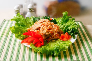 Etli pirinç plov ve .