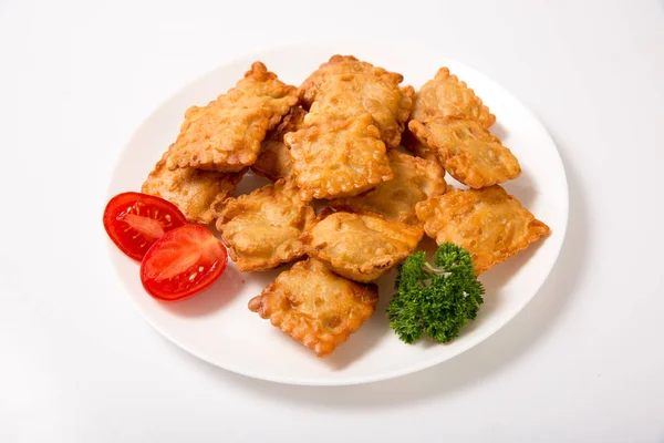 Vlees Dumplings Gebakken — Stockfoto