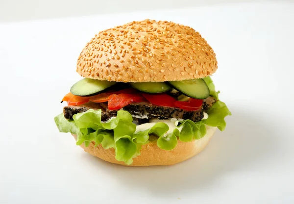 Гамбургер Мясом — стоковое фото