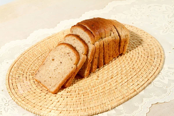 Ψωμί Σίτου Και Σίκαλης Φρέσκα Αρτοσκευάσματα — Φωτογραφία Αρχείου