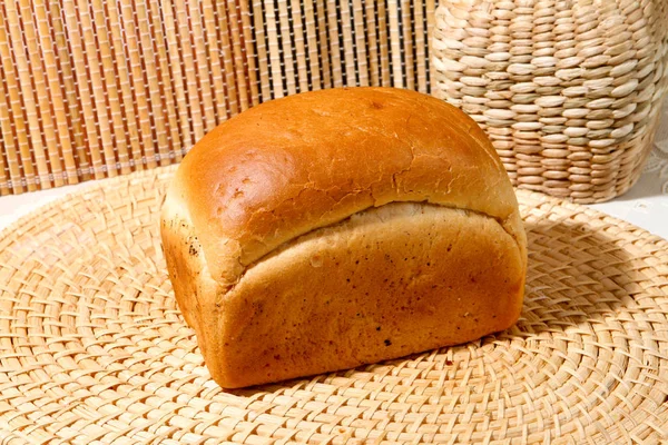 Pão Trigo Centeio Pastelaria Fresca — Fotografia de Stock