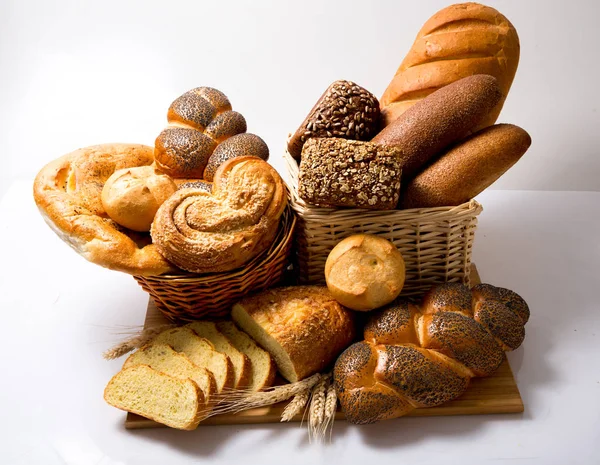 Pszenica Żyto Świeże Wypieki Chleba — Zdjęcie stockowe