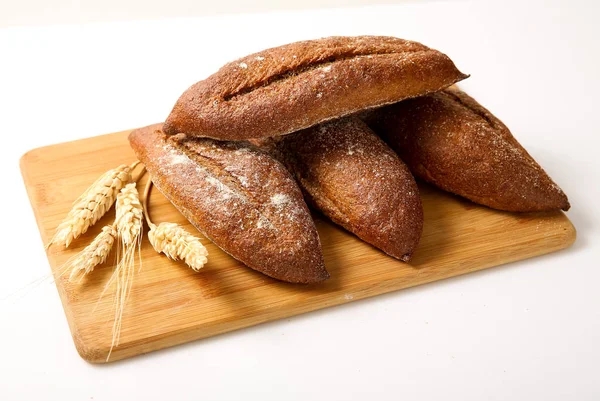 Brood Tarwe Rogge Vers Gebak — Stockfoto