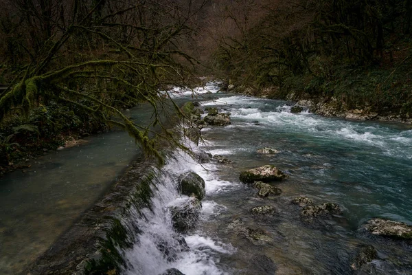 Black River Bergen Van Abchazië — Stockfoto