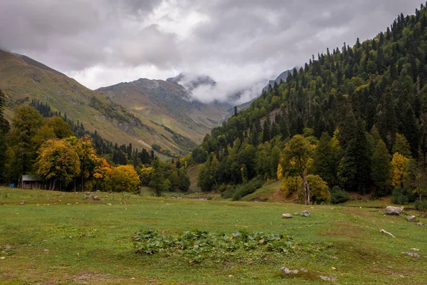 Bergslandskap Abchazien Auathara — Stockfoto