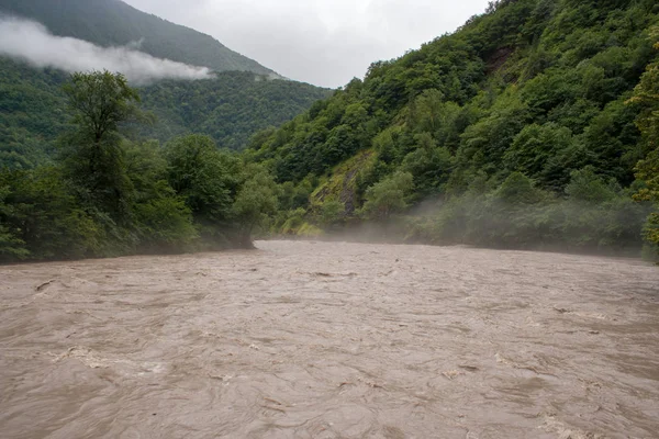 Ορεινό Ποτάμι Bzyb Στην Αμπχαζία — Φωτογραφία Αρχείου