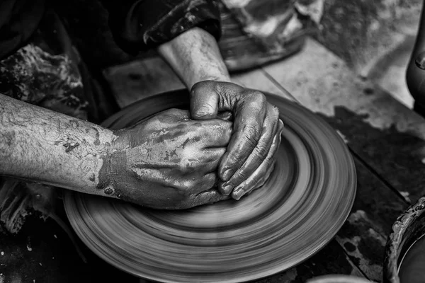 Potter Tradicional Detalhe Trabalho Manual Artes Ofícios — Fotografia de Stock