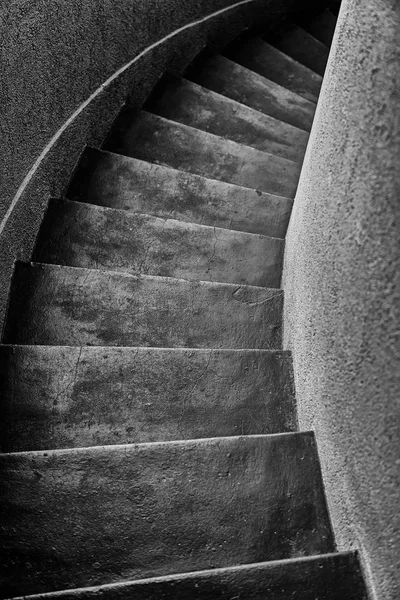 Escalier Pierre Noire Détail Escalier Piétons — Photo