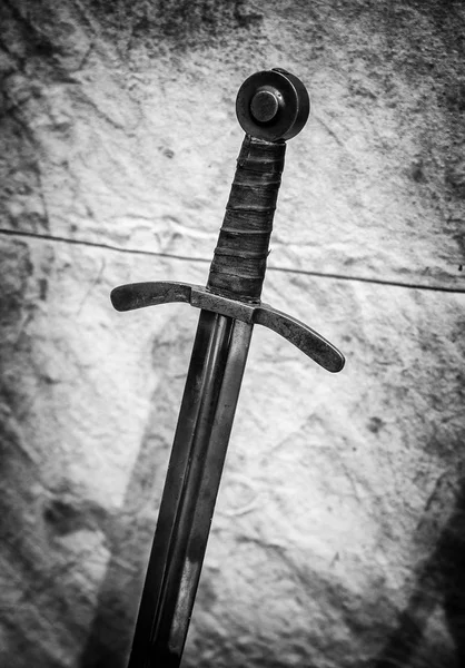 Antigua Espada Medieval Detalle Del Arma Muerte Historia —  Fotos de Stock