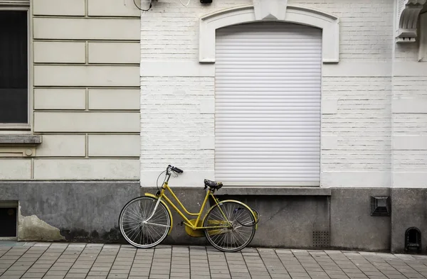 Typisches Fahrrad Holland Detail Des Verkehrs Sport Und Ökologie Tourismus — Stockfoto