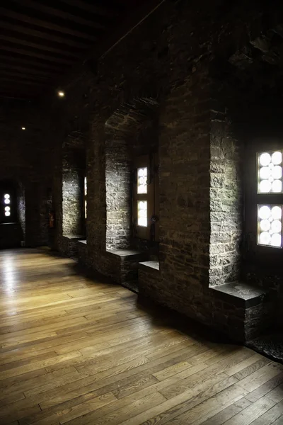 Interior Dari Sebuah Bangunan Bersejarah Tua Detail Kuno Dan Sejarah — Stok Foto