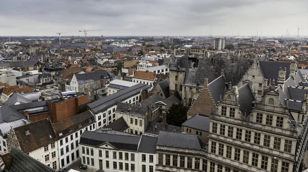 View Ghent Height Detail Belgium Tourism — Stock Photo, Image