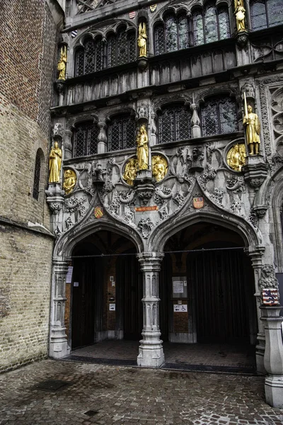 Basílica Sangre Ciudad Brujas Detalle Del Edificio Religioso — Foto de Stock