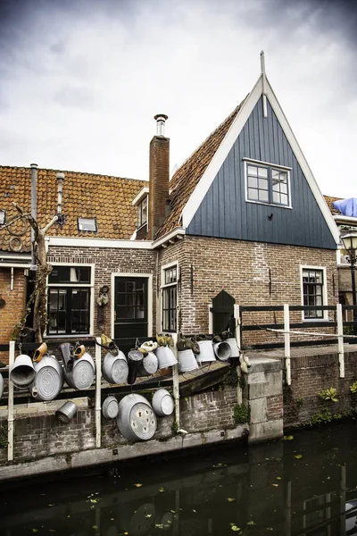 Typowy Dom Holenderski Wszystko Europejskiego Miasta — Zdjęcie stockowe