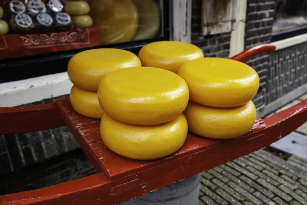 Artisan Edam Cheese Detail Dutch Cheese Making — Stock Photo, Image