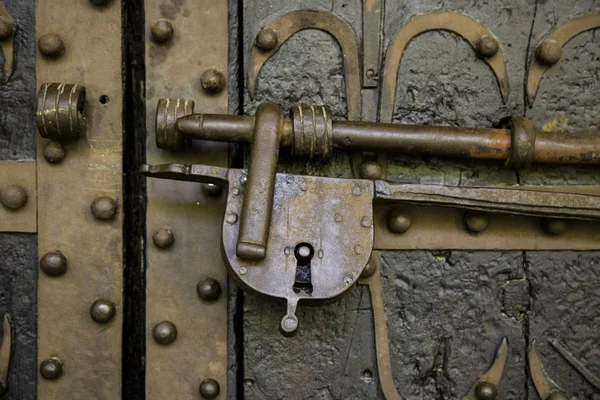 Vecchio Lucchetto Sicurezza Dettaglio Protezione Serratura — Foto Stock