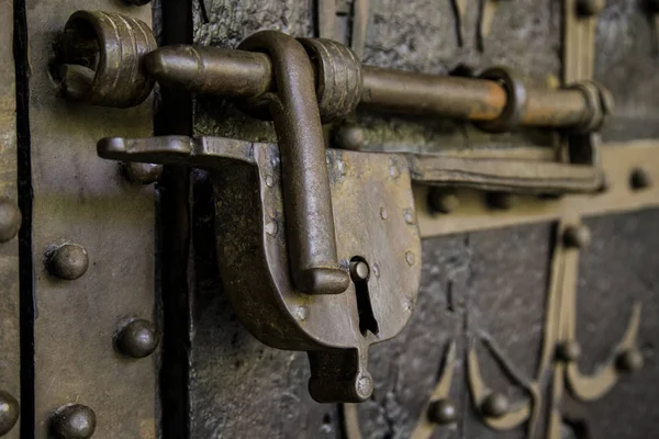 Old Security Padlock Protection Detail Lock — Stock Photo, Image