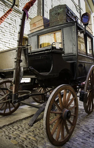 Vecchia Carrozza Vecchio Dettaglio Trasporto — Foto Stock