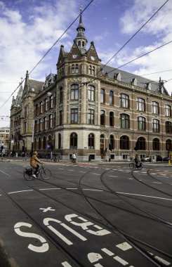 Bisiklet Amsterdam, insanlar Bisiklete binme, Avrupa'nın turizm