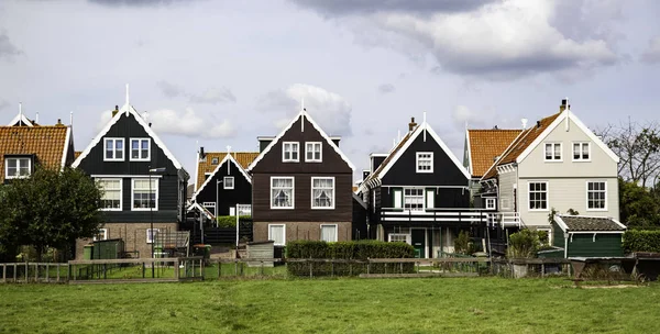 Stare Holenderskie Domy Szczegóły Turystyki Europie — Zdjęcie stockowe