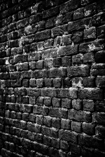 Oude Modder Bakstenen Muur Detail Van Geschiedenis Oude — Stockfoto