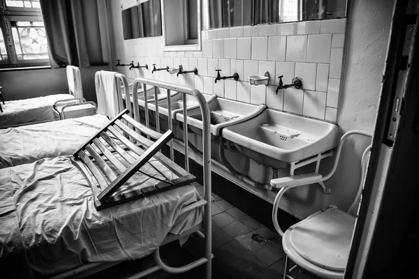 Eski Hastane Yatakları Hastalar Için Eski Hastane Detayları — Stok fotoğraf