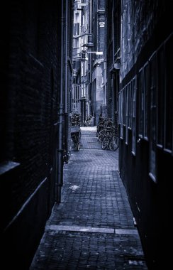 Amsterdam sokağı, Hollanda şehir sokağı, Avrupa turizmi