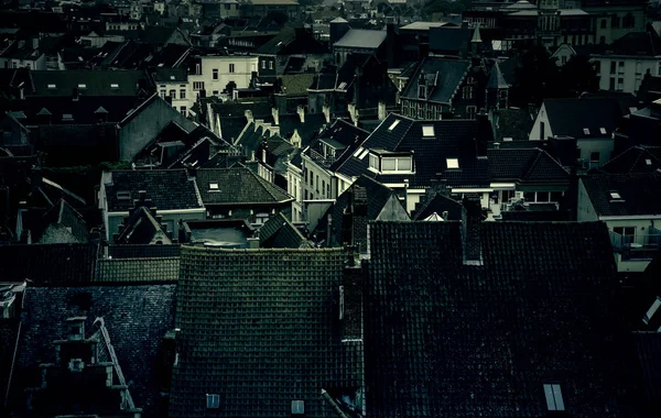 Panoramautsikt Över Staden Gent Detalj Staden Belgien Europa — Stockfoto