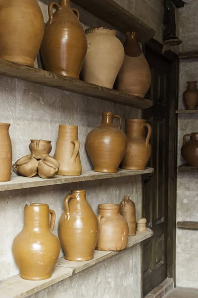 Craft Pottery Vessels Pottery Detail Old Manual Work — Stock Photo, Image