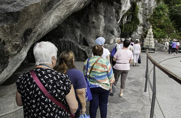 Lourdes Frankreich Juli 2017 Das Heiligtum Unserer Lieben Frau Von — Stockfoto