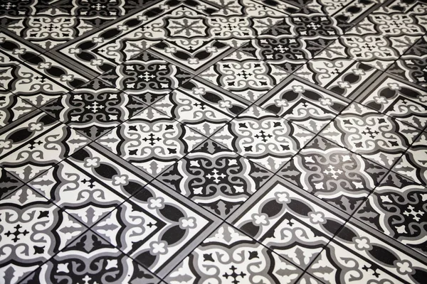 古代の床のタイル 装飾の詳細とインテリアライニング — ストック写真