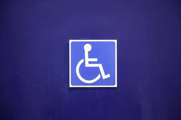 Señal Para Los Discapacitados Detalle Información — Foto de Stock