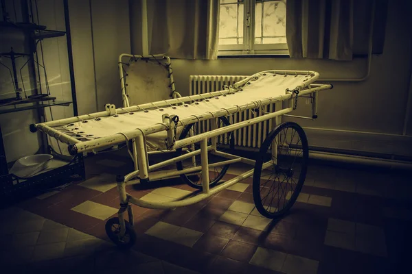 Antika hastane sedye, yatak ayrıntı hastalar için