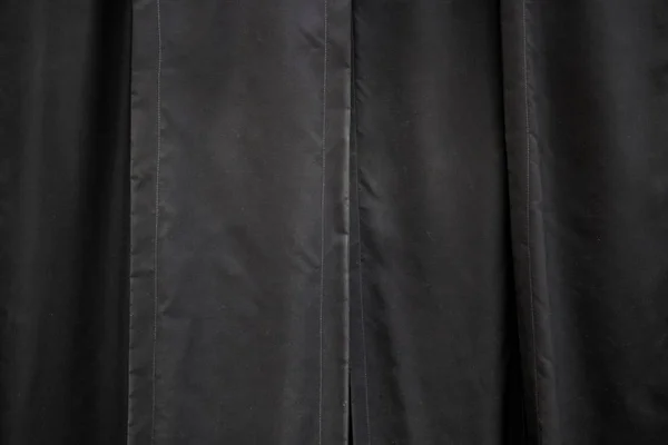 Black velvet curtain