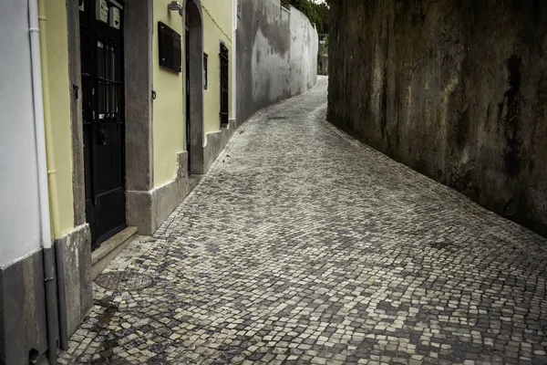 Casas antigas de Bruges, detalhe da cidade medieval — Fotografia de Stock