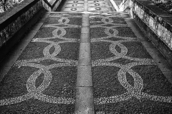 Piso de pedra típico de Lisboa — Fotografia de Stock