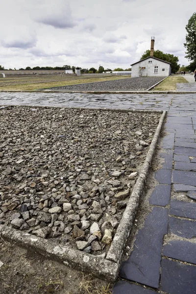 Stapelbedden van een concentratiekamp — Stockfoto